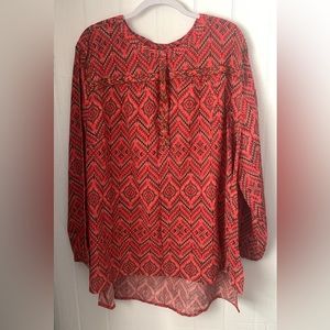 Women’s Catherine’s Print Top Size 3X